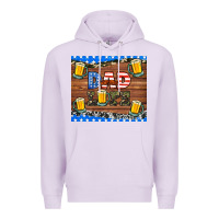 Lilac dad life with beers Premium Hoodie - HRA Design Shop