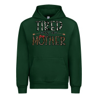 Forest Green tired as a mother Urban Hoodie - CowhideDigitalArt