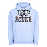 Pigment Grape Ice tired as a mother Urban Hoodie - CowhideDigitalArt