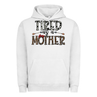 Pigment Lunar Rock tired as a mother Urban Hoodie - CowhideDigitalArt