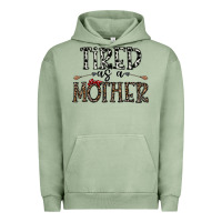 Pigment Oil Green tired as a mother Urban Hoodie - CowhideDigitalArt