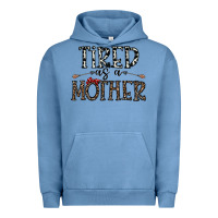 Pigment Pebble Blue tired as a mother Urban Hoodie - CowhideDigitalArt