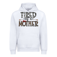 White tired as a mother Urban Hoodie - CowhideDigitalArt