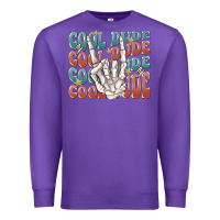 Purple cool dude Premium Sweatshirt - MaliasSmallBusiness