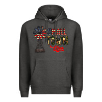 Charcoal Heather small town usa Premium Hoodie - CowhideDigitalArt