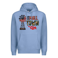 Colony Blue small town usa Premium Hoodie - CowhideDigitalArt