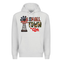 Dove Grey small town usa Premium Hoodie - CowhideDigitalArt