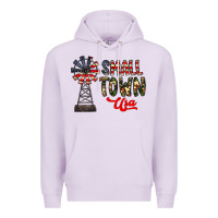 Lilac small town usa Premium Hoodie - CowhideDigitalArt
