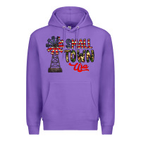 Purple small town usa Premium Hoodie - CowhideDigitalArt