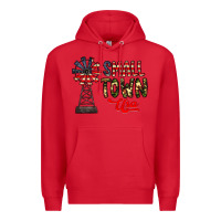 Red small town usa Premium Hoodie - CowhideDigitalArt