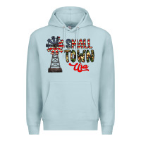 Blue Mist small town usa Premium Hoodie - CowhideDigitalArt