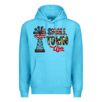 Ocean Blue small town usa Premium Hoodie - CowhideDigitalArt