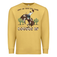 Antique Gold when the going gets tough cowboy up Premium Sweatshirt - MaliasSmallBusiness