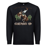 Black when the going gets tough cowboy up Premium Sweatshirt - MaliasSmallBusiness