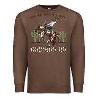 Chestnut when the going gets tough cowboy up Premium Sweatshirt - MaliasSmallBusiness