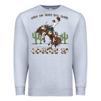Heather Grey when the going gets tough cowboy up Premium Sweatshirt - MaliasSmallBusiness