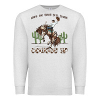 Oatmeal Heather when the going gets tough cowboy up Premium Sweatshirt - MaliasSmallBusiness