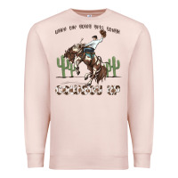 Pale Pink when the going gets tough cowboy up Premium Sweatshirt - MaliasSmallBusiness