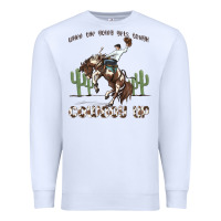 White when the going gets tough cowboy up Premium Sweatshirt - MaliasSmallBusiness