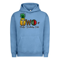 Pigment Pebble Blue two fruity birthday cutie Urban Hoodie - CowhideDigitalArt