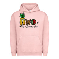 Pigment Salmon two fruity birthday cutie Urban Hoodie - CowhideDigitalArt