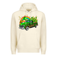 Sandshell st patricks shamrock gold rainbow balloon candy truck Premium Hoodie - FaDigitalArtStudio