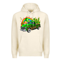 Tofu st patricks shamrock gold rainbow balloon candy truck Premium Hoodie - FaDigitalArtStudio