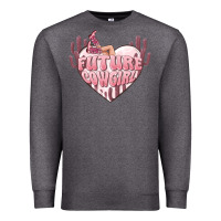 Charcoal Heather future cowgirl Premium Sweatshirt - MaliasSmallBusiness