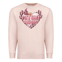 Pale Pink future cowgirl Premium Sweatshirt - MaliasSmallBusiness