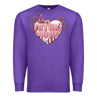 Purple future cowgirl Premium Sweatshirt - MaliasSmallBusiness
