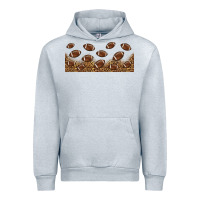 Heather Grey leopard american football libbey glass Urban Hoodie - HRA Design Shop