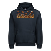 Navy leopard american football libbey glass Urban Hoodie - HRA Design Shop