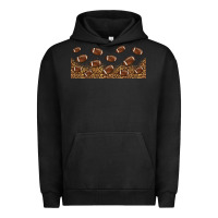 Pigment Black leopard american football libbey glass Urban Hoodie - HRA Design Shop
