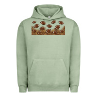 Pigment Oil Green leopard american football libbey glass Urban Hoodie - HRA Design Shop