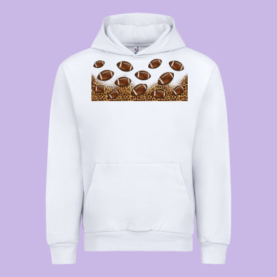 Leopard American Football Libbey Glass Urban Hoodie Designed By Hra Design Shop