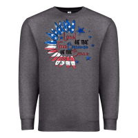 Charcoal Heather land of the free because of the brave Premium Sweatshirt - MaliasSmallBusiness