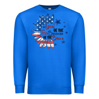 True Royal land of the free because of the brave Premium Sweatshirt - MaliasSmallBusiness