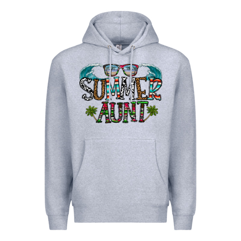Summer Aunt Premium Hoodie by CowhideDigitalArt | Teevron