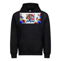 Black floral 4th of july crew license plate Urban Hoodie - HRA Design Shop