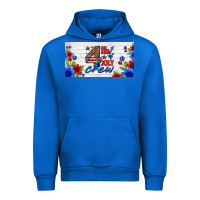 Cobalt floral 4th of july crew license plate Urban Hoodie - HRA Design Shop