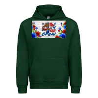 Forest Green floral 4th of july crew license plate Urban Hoodie - HRA Design Shop