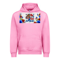 Fuchsia Pink floral 4th of july crew license plate Urban Hoodie - HRA Design Shop