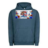Pigment Midnight Navy floral 4th of july crew license plate Urban Hoodie - HRA Design Shop