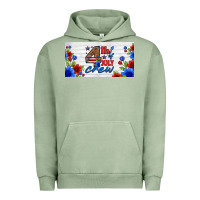 Pigment Oil Green floral 4th of july crew license plate Urban Hoodie - HRA Design Shop