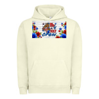 Pigment Pistachio floral 4th of july crew license plate Urban Hoodie - HRA Design Shop