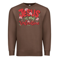 Chestnut jesus is my valentine Premium Sweatshirt - MaliasSmallBusiness