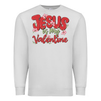 Dove Grey jesus is my valentine Premium Sweatshirt - MaliasSmallBusiness