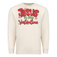 Sandshell jesus is my valentine Premium Sweatshirt - MaliasSmallBusiness