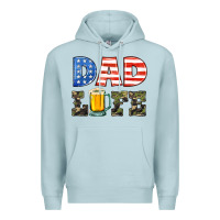 Blue Mist dad life Premium Hoodie - HRA Design Shop