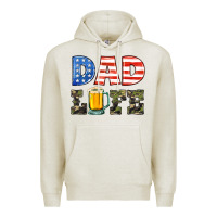 Oatmeal Heather dad life Premium Hoodie - HRA Design Shop